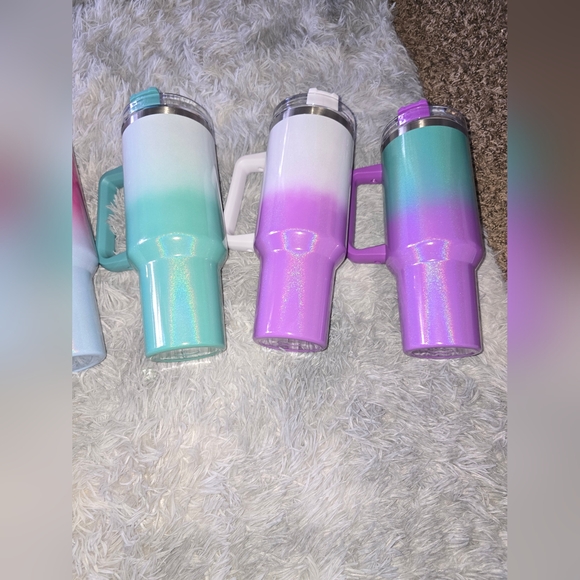 ✨️Stainless Steel 40oz Ombre Sparkle Tumbers (BRAND NEW)✨️ - Picture 3 of 7